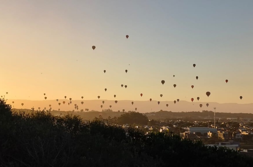 Céu de Torres em dia de competição local